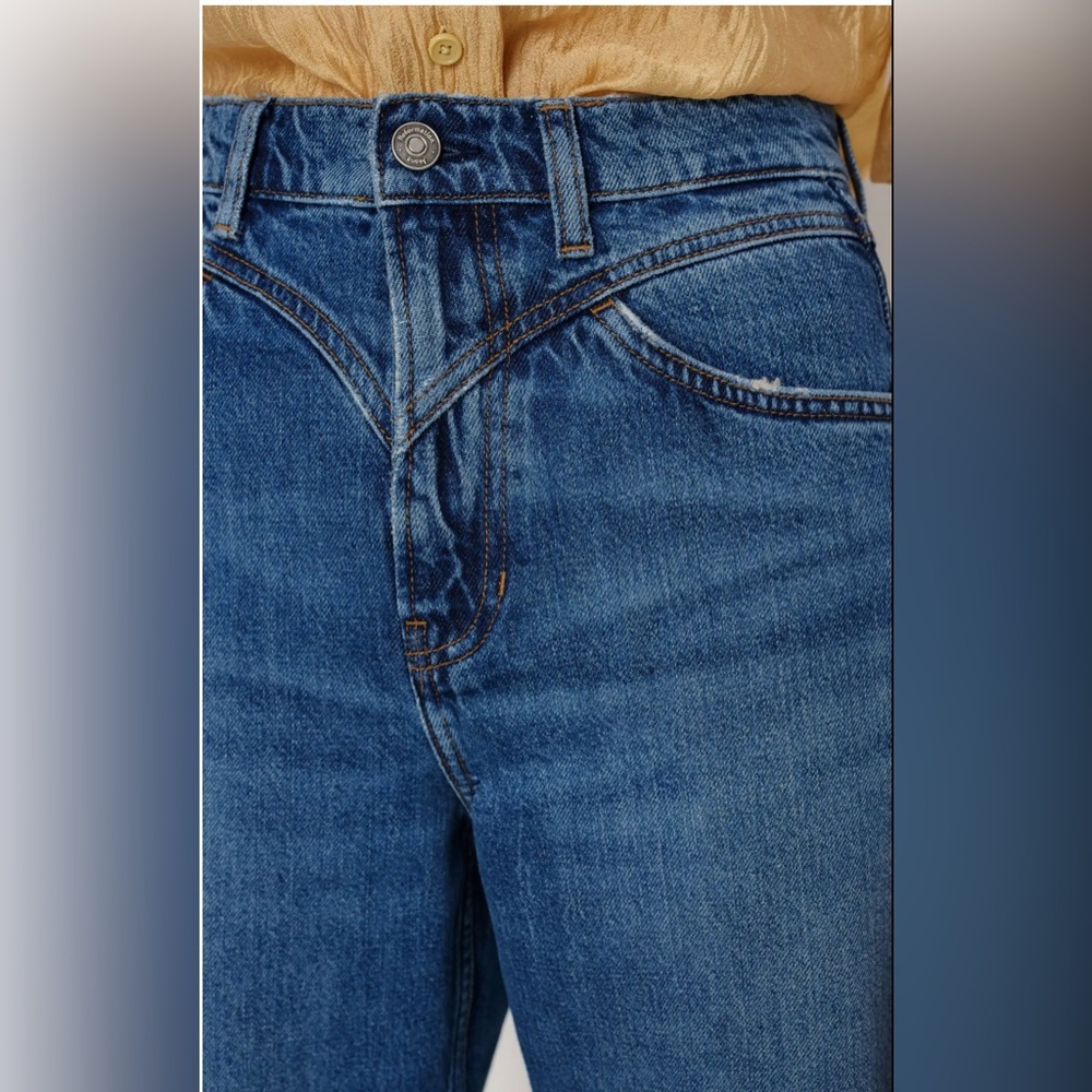 LIKE NEW Size 29 Cary High Rise Slouchy Wide Leg Jeans Maggiore Western - Picture 5 of 5
